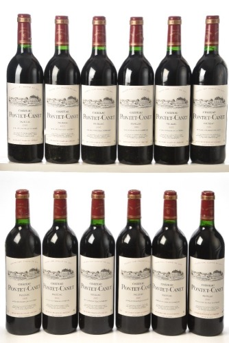 Chateau Pontet Canet 1995 Pauillac 12 bts OWC