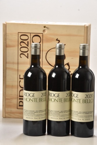 Ridge Monte Bello 2020 3 bts In Bond