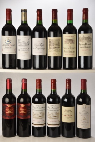 Chateau Lacoste Borie 2010 Pauillac 1Bt Chateau Le Boscq 2009 Saint Estephe 1Bt Chateau Dutruch Grand Poujeaux 2009 Moulis en Medoc 1Bt Chateau Dutruch Grand Poujeaux 2004 Moulis en Medoc 1Bt Chateau Fourcas Borie 2010 Listrac 2Bts Les Fiefs de Lagrange