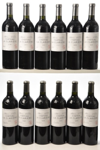 Chateau La Clariere 2020 Castillon Côtes de Bordeaux 12bts OWC