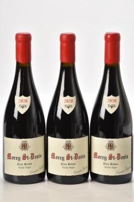 Morey St Denis Clos Solon 2020 Domaine Fourrier 3 bts In Bond