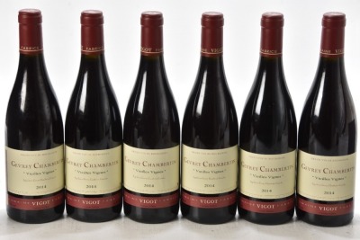 Gevrey Chambertin Vieilles Vignes 2014 Domaine Fabrice Vigot 6 bts OCC In Bond