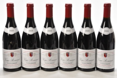 Vosne Romanee La Colombiere 2020 Domaine Confuron Gindre 6 bts OCC In Bond