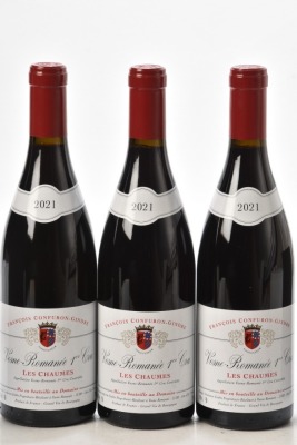 Vosne Romanee 1er Cru Les Chaumes 2021 Domaine Confuron Gindre 3 bts OCC In Bond