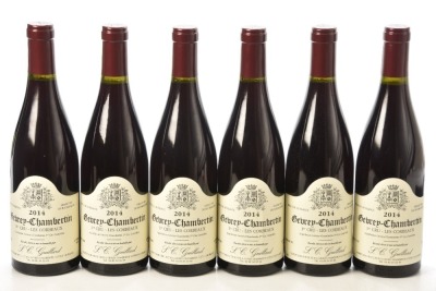 Gevrey Chambertin 1er Cru Les Corbeaux 2014 Domaine S C Guillard 6 bts OCC In Bond