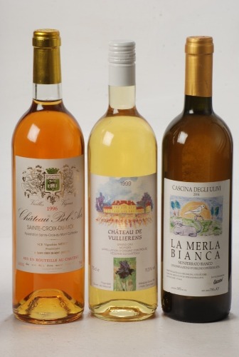 Cascina Degli Ulivi La Merla Bianca 2004 1bt Chateau Bel Air Blanc Vieilles Vignes 1996 Sainte Croix du Mont 1bt Chateau de Vullierens Blanc 1999 Grand Cru Morges 1bt Above 3Bts