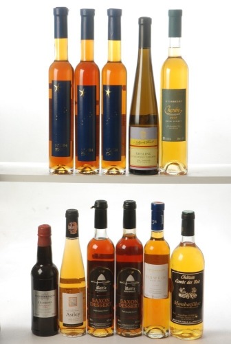 Fortnum & Mason Oloroso 30YO 1bt Astley Late Harvest 2008 1Hlf bt Fortnum & Mason Riesling Eiswein 2008 Helmut Lang 1Hlf bt Chateau Combe de Bois Monbazillac 1998 Jean-Regis Guibert 1bt Battle wine estate 1066 Saxon Dessert NV 2Hlf bts Guimbelot Chenin V