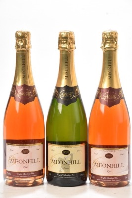 Meonhill English Sparkling wine Rose NV 2 bts Meonhill English Sparkling wine Brut 1 bt NV 3 bts