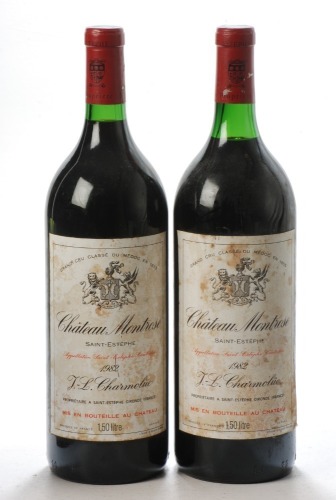 Chateau Montrose 1982 Saint Estephe 2 Mags From an underground cellar in Little Venice, London