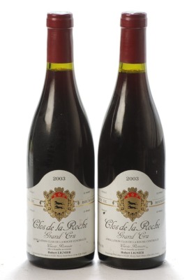 Clos de la Roche Grand Cru 2003 Domaine Hubert Lignier 2 bts From an underground cellar in Little Venice, London