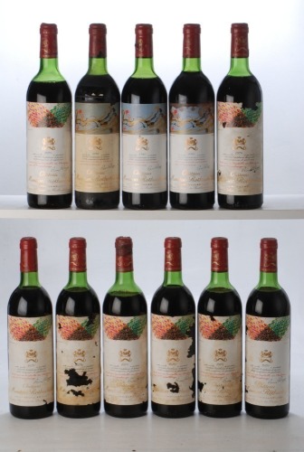 Chateau Mouton Rothschild 1979 Pauillac 8 bts Chateau Mouton Rothschild 1981 Pauillac 3 bts Above 11 bt Charity Lot - No Buyer's Premium - From a private collection in Sussex