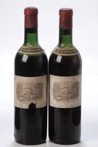 Chateau Lafite Rothschild 1957 Pauillac Shipped by Eschenauer 2 bts Charity Lot - No Buyer's Premium - From a private collection in Sussex