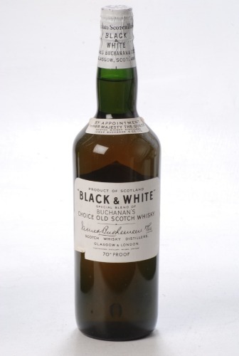Black & White Special Blend of Buchanan's Choice old Scotch Whisky NV 1 bt Charity Lot - No Buyer's Premium - From a private collection in Sussex