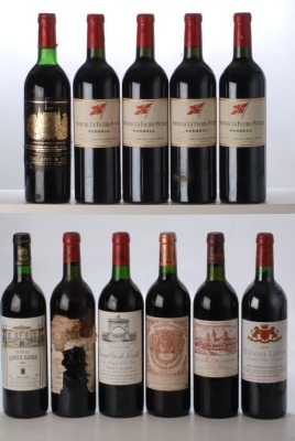 Chateau Laroze 2001 Saint Emilion 1 bt Chateau Palmer 1982 Margaux 1 bt Chateau Leoville Barton 1990 Saint Julien 1 bt Chateau Leoville Las Cases 1988 Saint Julien 1 bt Chateau Baron de Pichon Longueville 1998 Pauillac 1 bt Chateau Montrose 1978 Saint Es