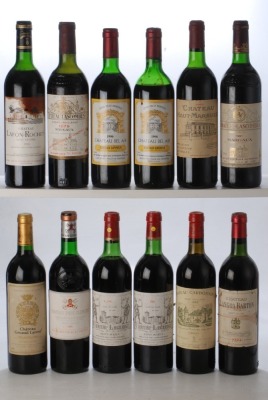 Chateau Lascombes 1991 Margaux 1 bt Chateau Lascombes 1979 Margaux 1 bt Chateau Langoa Barton 1979 Saint Julien 1 bt Chateau Gruaud Larose 1994 Saint Julien 1 bt Chateau Lafon Rochet 1988 Saint Estephe 1 bt Chateau Haut Marbuzet 1992 Saint Estephe 1 bt Ch
