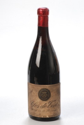 Clos de Tart Grand Cru 1947 Burgundy 1 bt Charity Lot - No Buyer's Premium - From a private collection in Sussex