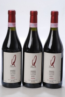 Barbaresco Riserva 2001 Ugo Lequio 3 bts Charity Lot - No Buyer's Premium - From a private collection in Sussex