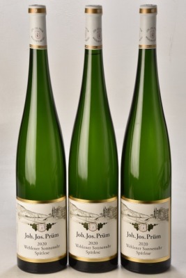 Wehlener Sonnenuhr Riesling Spatlese JJ Prum Mags 2020 3 bts In Bond