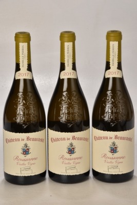 Chateauneuf du Pape Blanc Roussanne Vieilles Vignes 2017 Chateau de Beaucastel 3 bts OCC In Bond