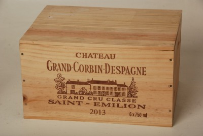Chateau Grand Corbin Despagne 2013 Saint Emilion 6 bts OWC In Bond