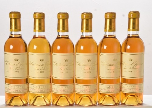 Chateau d'Yquem 1998 Sauternes 6 hf bts OWC In Bond