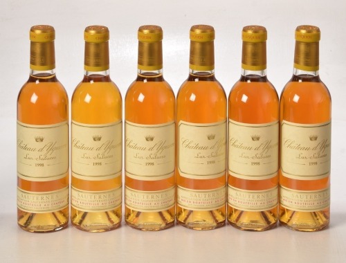 Chateau d'Yquem 1998 Sauternes 6 hf bts OWC In Bond