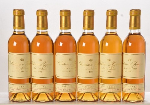 Chateau d'Yquem 1998 Sauternes 6 hf bts OWC In Bond