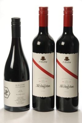 D’Arenberg The Dead Arm Shiraz 2017 McLaren Vale 2bts Ministry of Clouds Shiraz 2018 McLaren Vale 1bt Above 3bts IN BOND
