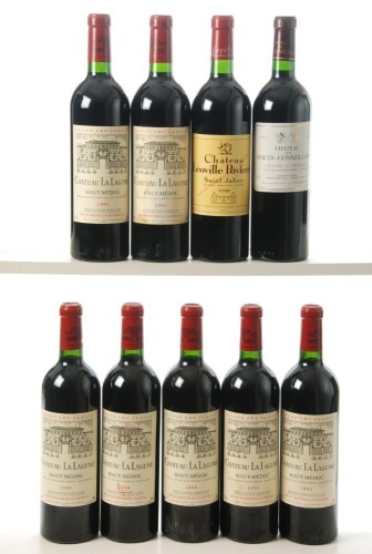 Chateau La Lagune 1999 Haut-Medoc 7bts Chateau Leoville Poyferre 1999 Saint Julien 1bt Chateau Les Hauts-Conseillants 2002 Lalande De Pomerol 1bt Above 9bts In Bond