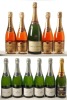 Champagne Pol Roger Pur NV 5 bts Champagne Taittinger Brut Rose NV 4 bts Champagne Laurent Perrier Brut NV 1 Mag Champagne Comte Audoin de Dampiere Brut Vintage 2002 1 bt Above 11 Bts