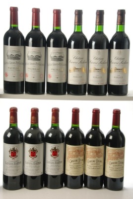Chateau Grand Puy Lacoste 2000 Pauillac 3 Bts Chateau Prieure Lichine 2000 Margaux 3 Bts Chateau Langoa Barton 2000 Saint Julien 3 Bts Chateau Belair Dubois Challon Premier Grand Cru Classe 2000 Saint Emilion Grand Cru 3 Bts Above 12 Bts