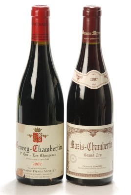 Mazis Chambertin 2007 Domaine Maume 1 Bt Gevrey Chambertin Champeaux 2007 Domaine Denis Mortet 1 Bt Above 2 Bts