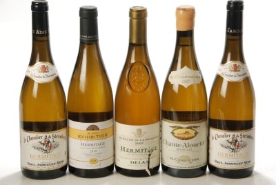 Hermitage Chante-Alouette 2007 M. Chapoutier 1 Bt Hermitage Delas 2007 Marquise de la Tourette 1 Bt Hermitage Blanc 2013 The Society's Exhibition J.L Chave 1 Bt Hermitage Blanc Chevalier de Sterimberg 2016 Paul Jaboulet 2 Bts Above 5 Bts
