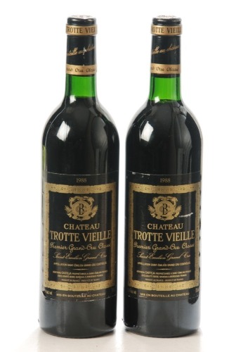 Chateau Trotte Vieille Premier Grand Cru Classe 1988 Saint Emilion Grand Cru 2 Bts
