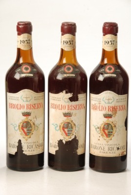 Brolio Riserva Barone Ricasoli Firenze 1957 Castello di Brolio 3 Bts