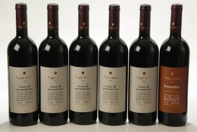 Rosso do Montalcino 2015 Poggio Antico 5 Bts Lemartine Toscana 2015 Poggio Antico 1 Bt Above 6 Bts