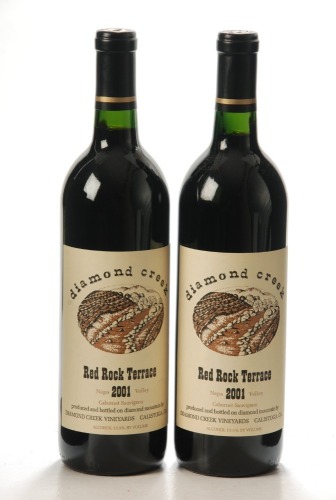 Red Rock Terrace Cabernet Sauvignon 2001 Diamond Creek Napa Valley 2 Bts