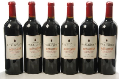 Chateau Berliquet 2006 Saint Emilion Grand Cru Classe 6bts
