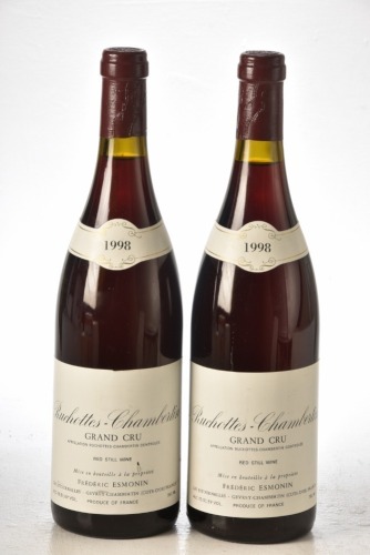 Ruchottes Chambertin Grand Cru 1998 Domaine Frederic Esmonin 2 bts