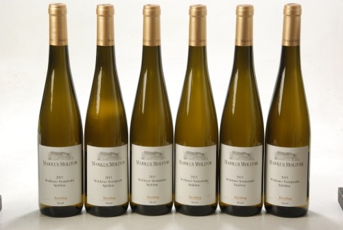 Wehlener Sonnenuhr Spätlese GK Markus Molitor 2015 Mosel 6 bts In Bond
