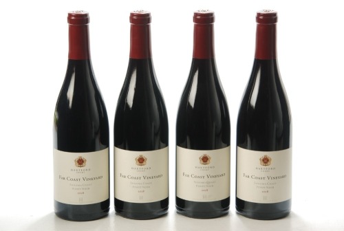 Hartford Court Far Coast vineyard Pinot Noir 2018 Sonoma Coast 4 bts In Bond