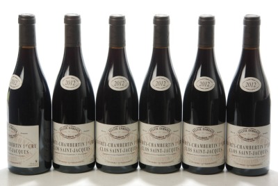 Gevrey chambertin 1er Cru Clos Saint-Jacques 2012 Domaine Sylvie Esmonin 6bts OCC In Bond