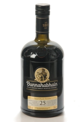 Bunnahabahin 25 Year Small Batch Single Malt Whisky 46.3% NV 70cl bt In Bond