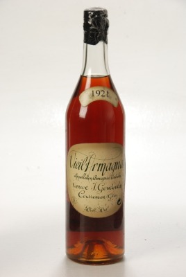 Vieil Armagnac Veuve J. Goudoulin Armagnac 1921 70cl bt In Bond
