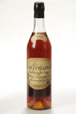 Vieil Armagnac Veuve J. Goudoulin Armagnac 1942 70cl bt In Bond