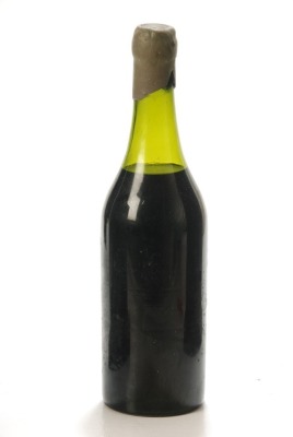 Unlabelled Bottle Calvet & Co Cognac on Cork Wax Handblown Bottle NV 70cl bt In Bond