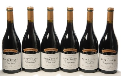 Givry 1er Cru A Vigne Rouge 2017 Christophe Denizot 6 Bts OCC In Bond