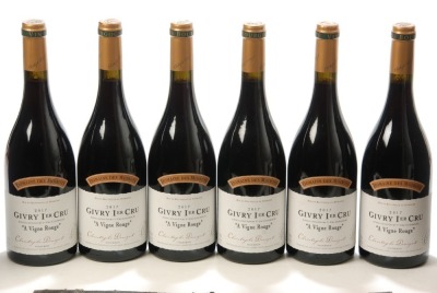 Givry 1er Cru A Vigne Rouge 2017 Christophe Denizot 6 Bts OCC In Bond
