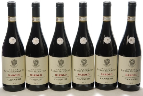 Barolo Cannubi 2018 Luigi Einaudi 6 Bts OCC In Bond