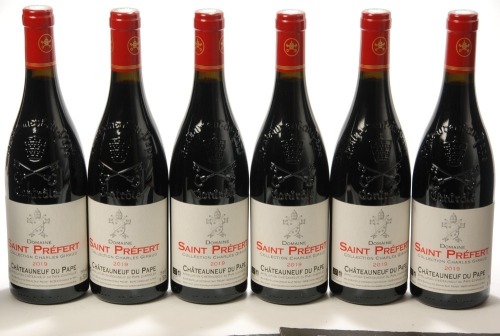 Chateauneuf du Pape Collection Charles Giraud 2019 Domaine Saint Prefert 6 Bts OCC In Bond